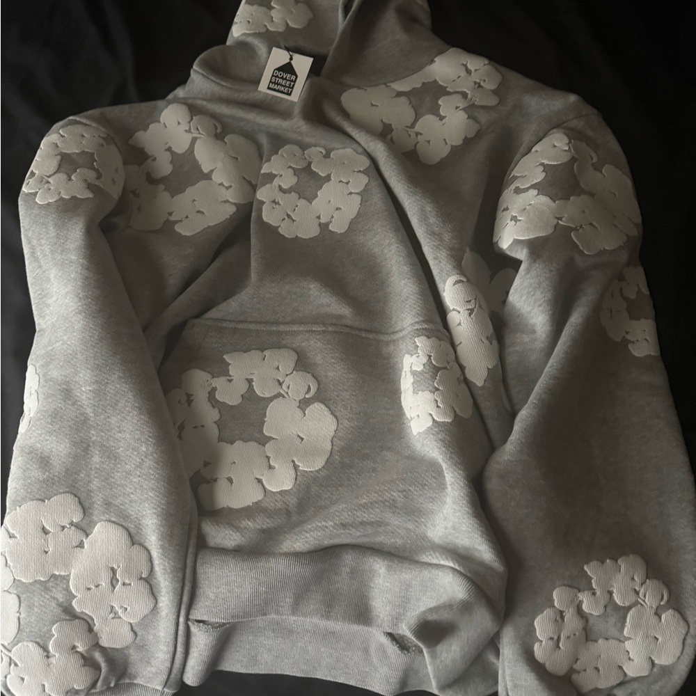 Cozy Gray Hoodie Denim tears Size Small